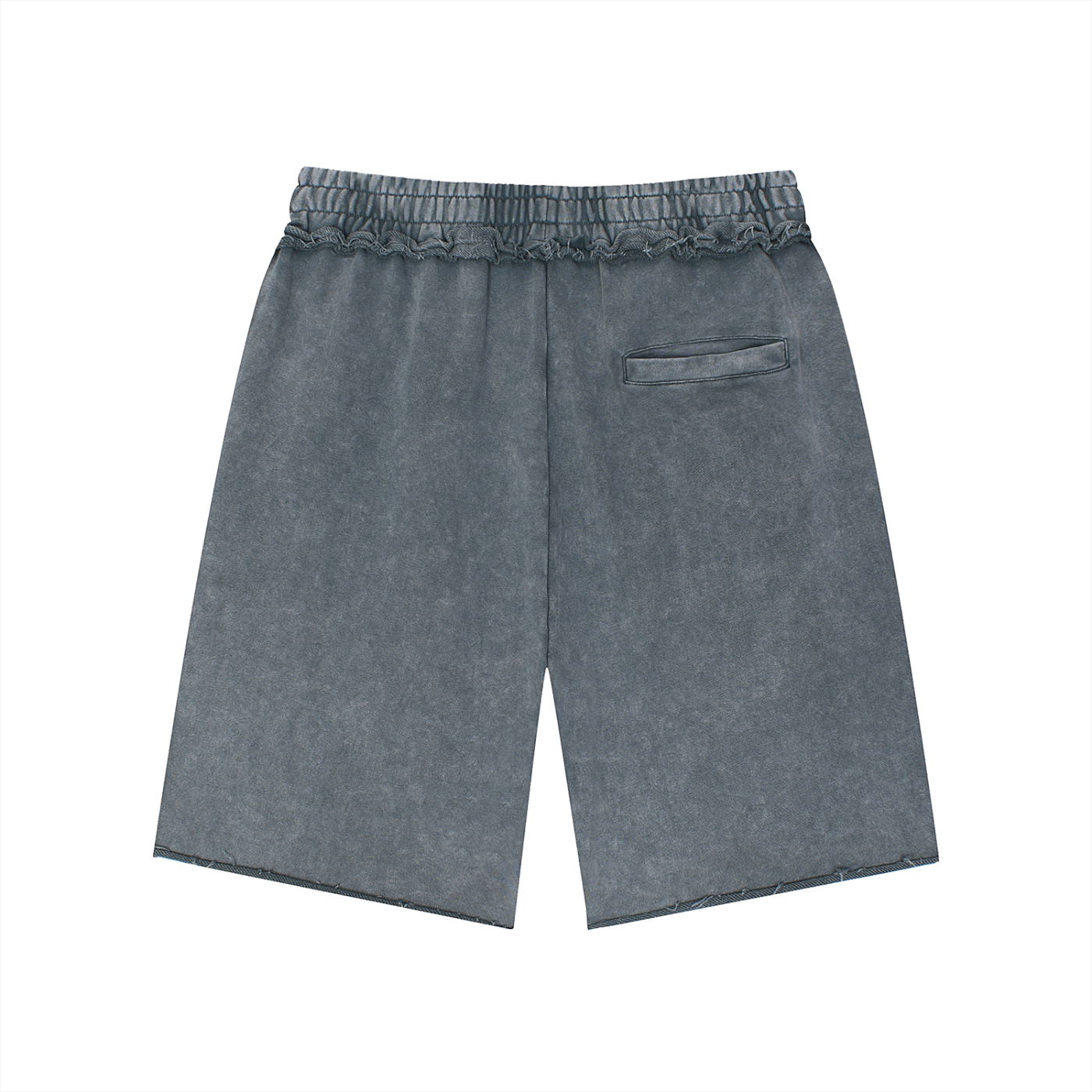 I was Blind Unisex Mineral Wash Raw Edge Shorts
