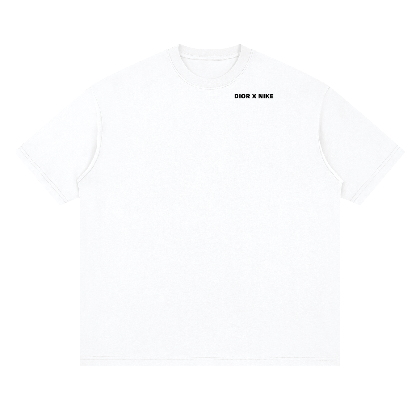 Dior X Nike Streetwear Loose Drop Shoulder T-Shirt