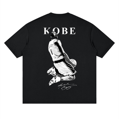 Kobe Dunking Graphic Streetwear Loose Drop Shoulder T-Shirt