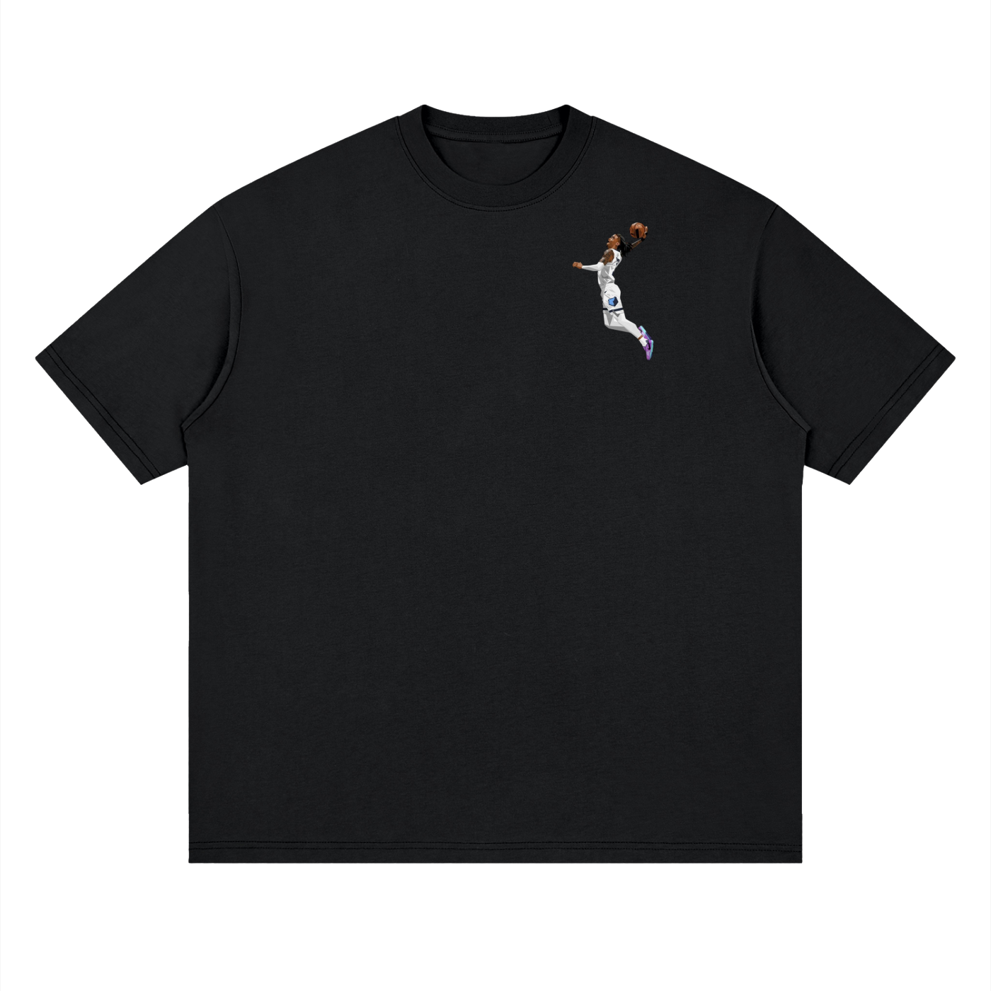 Ja Morant Streetwear Loose Drop Shoulder T-Shirt