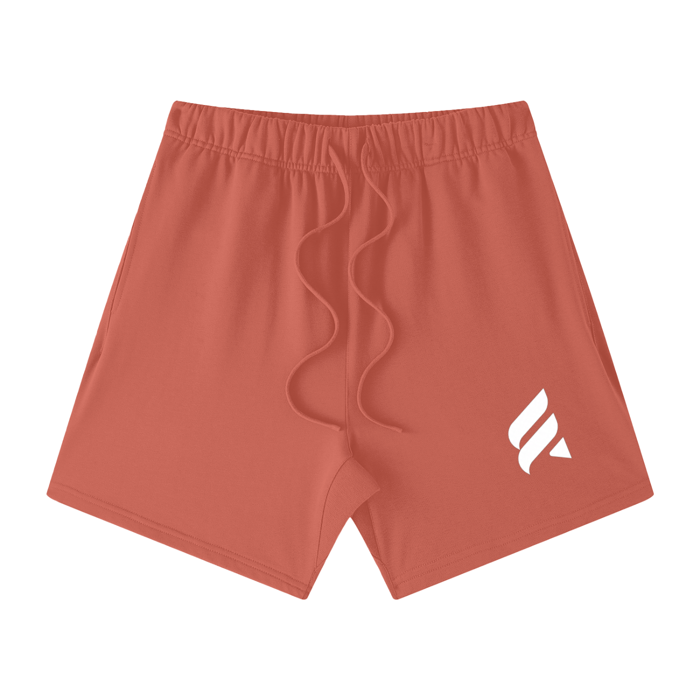 Essence Logo Unisex Earth Tone Loose Fit Cotton Shorts