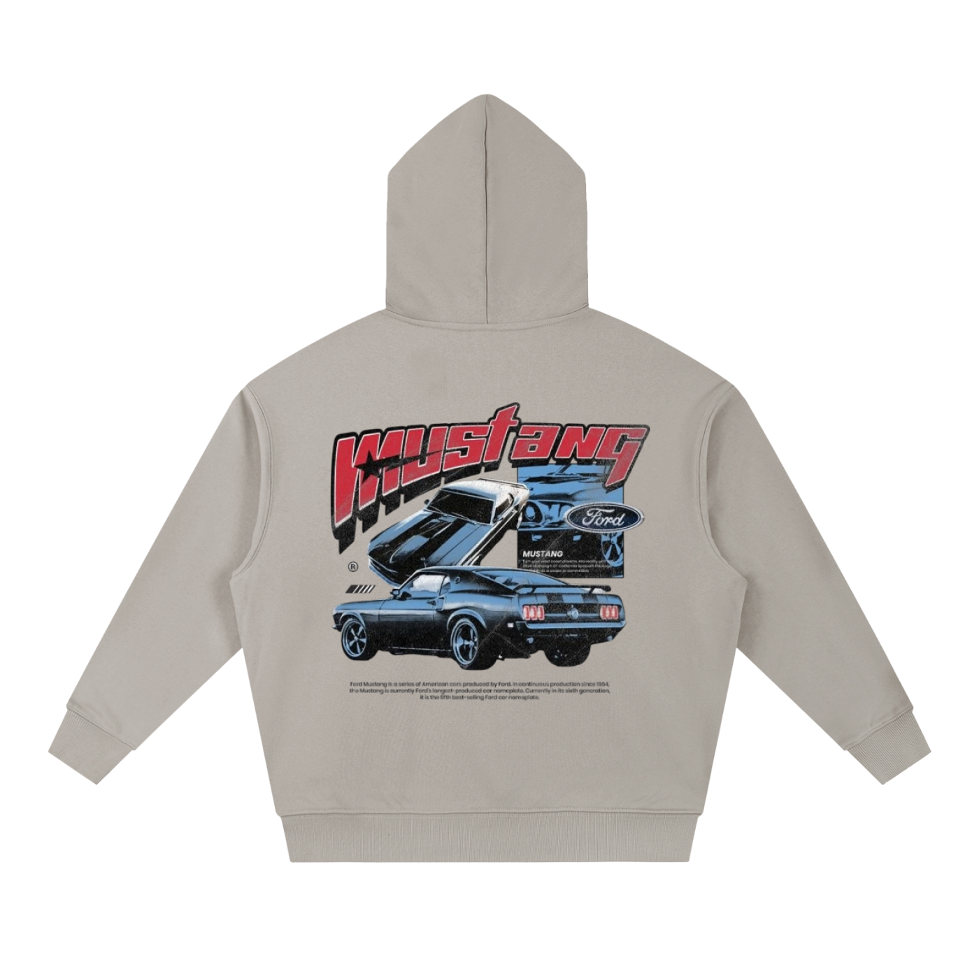 Mustangf Essential Boxy Heavyweight Drop-Shoulder Hoodie