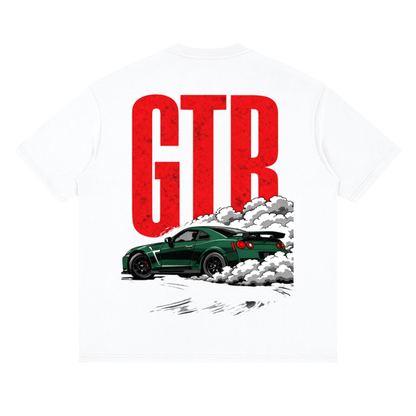 GTR Graphic Streetwear Loose Drop Shoulder T-Shirt