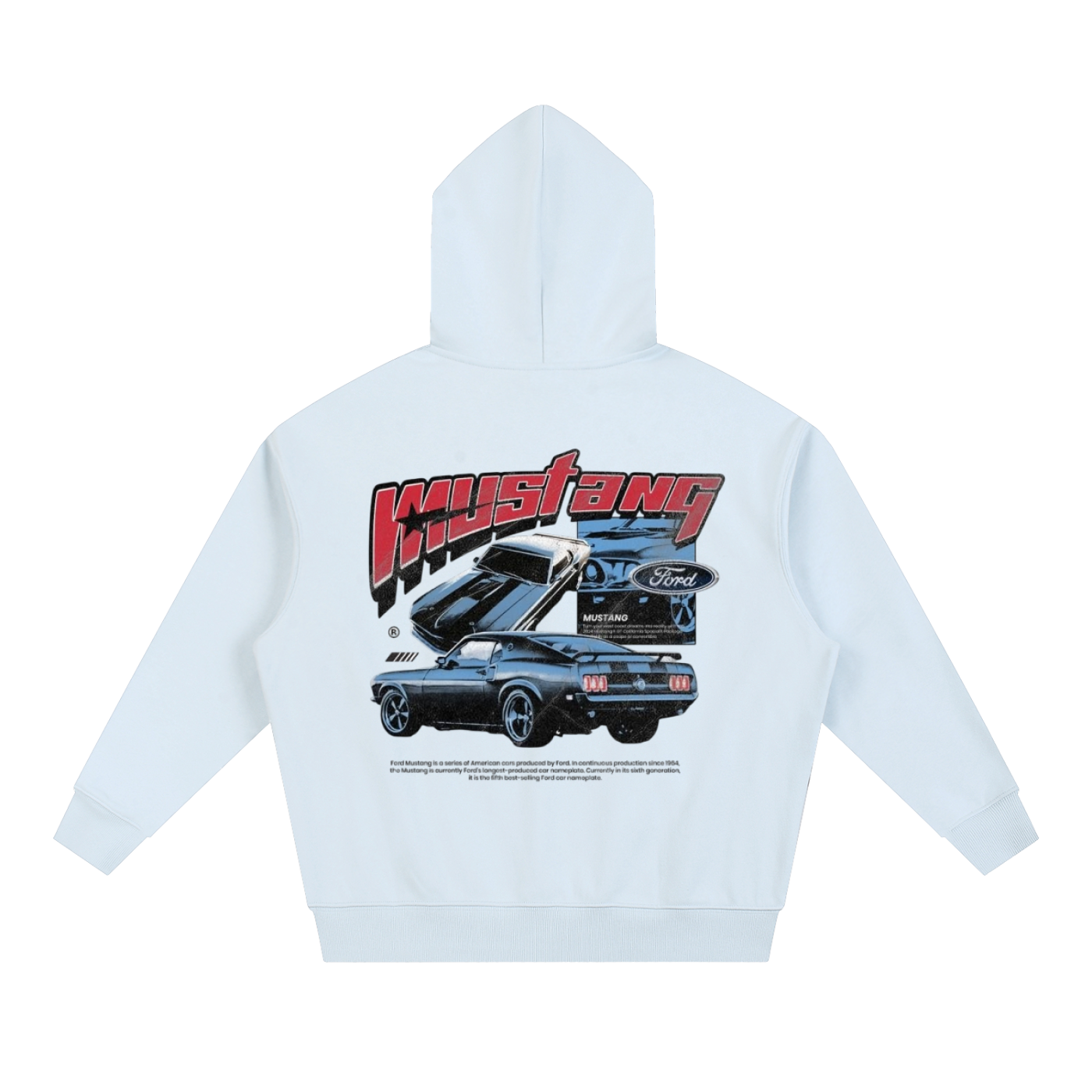 Mustangf Essential Boxy Heavyweight Drop-Shoulder Hoodie