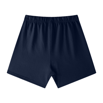 Essence Logo Unisex Earth Tone Loose Fit Cotton Shorts