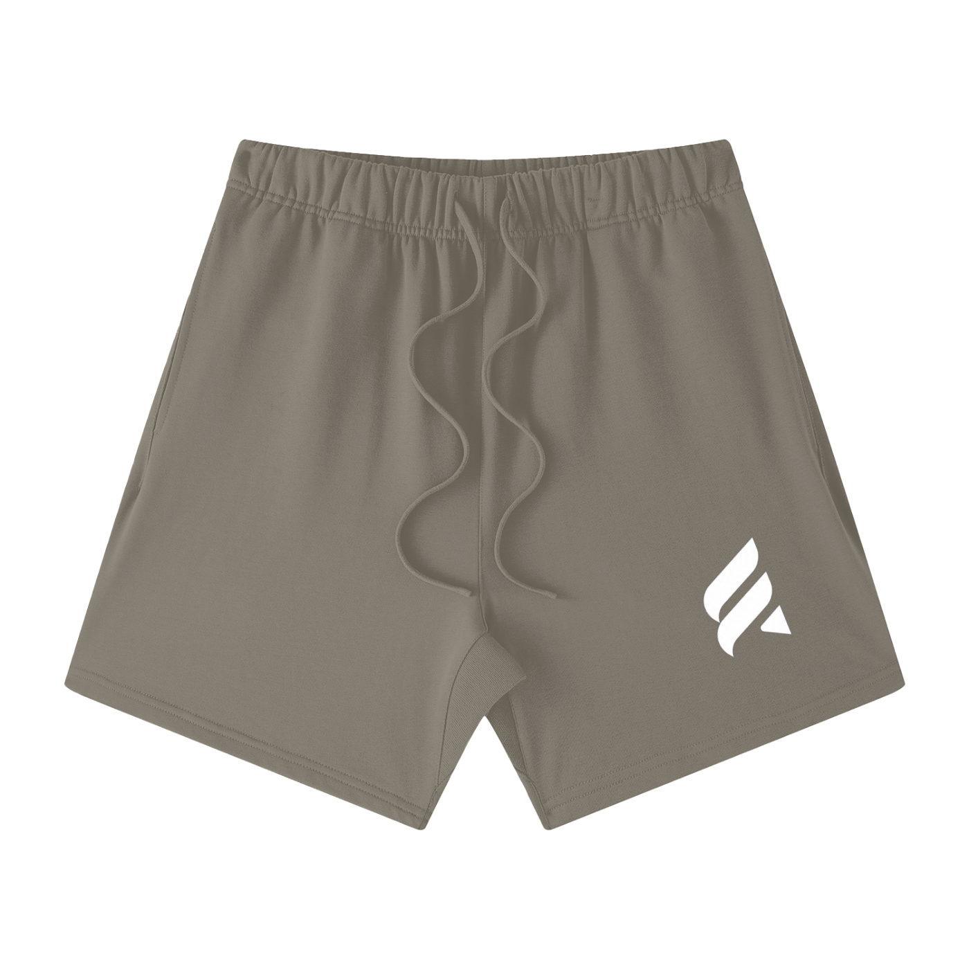 Essence Logo Unisex Earth Tone Loose Fit Cotton Shorts