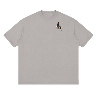 KD Floating Rock Streetwear Loose Drop Shoulder T-Shirt