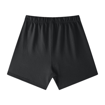 Essence Logo Unisex Earth Tone Loose Fit Cotton Shorts