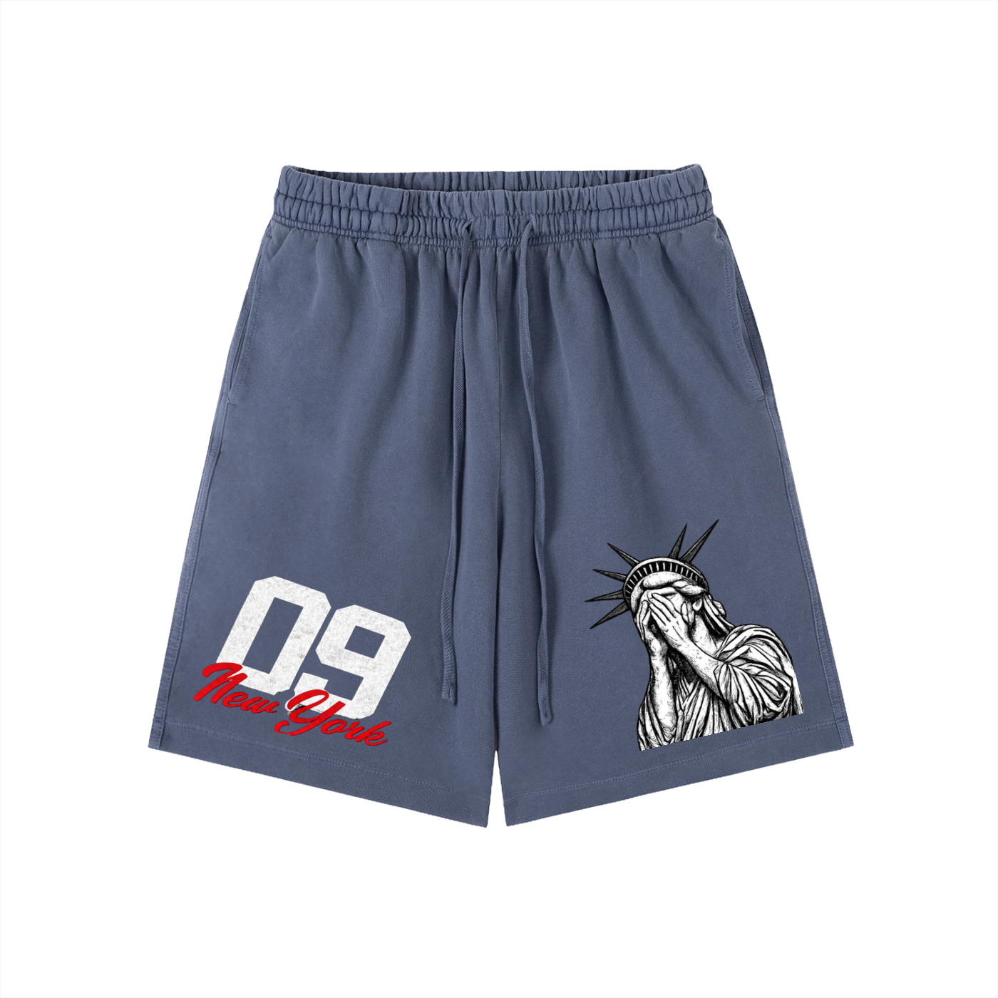 09 New York Vintage Wash Cotton Shorts