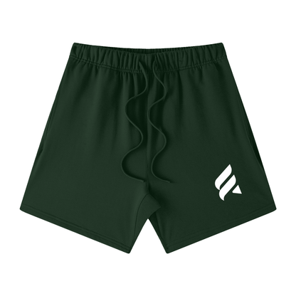 Essence Logo Unisex Earth Tone Loose Fit Cotton Shorts