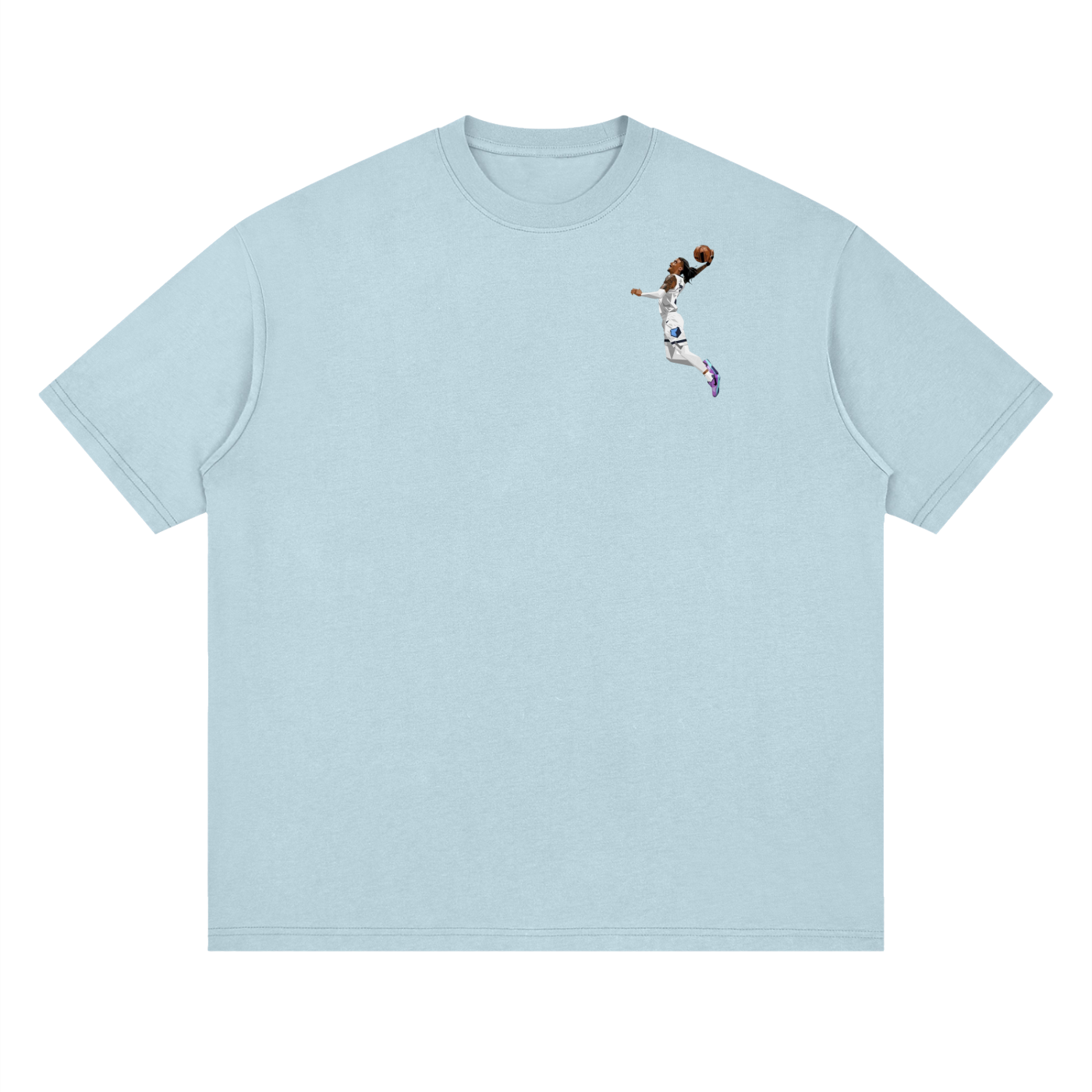 Ja Morant Streetwear Loose Drop Shoulder T-Shirt