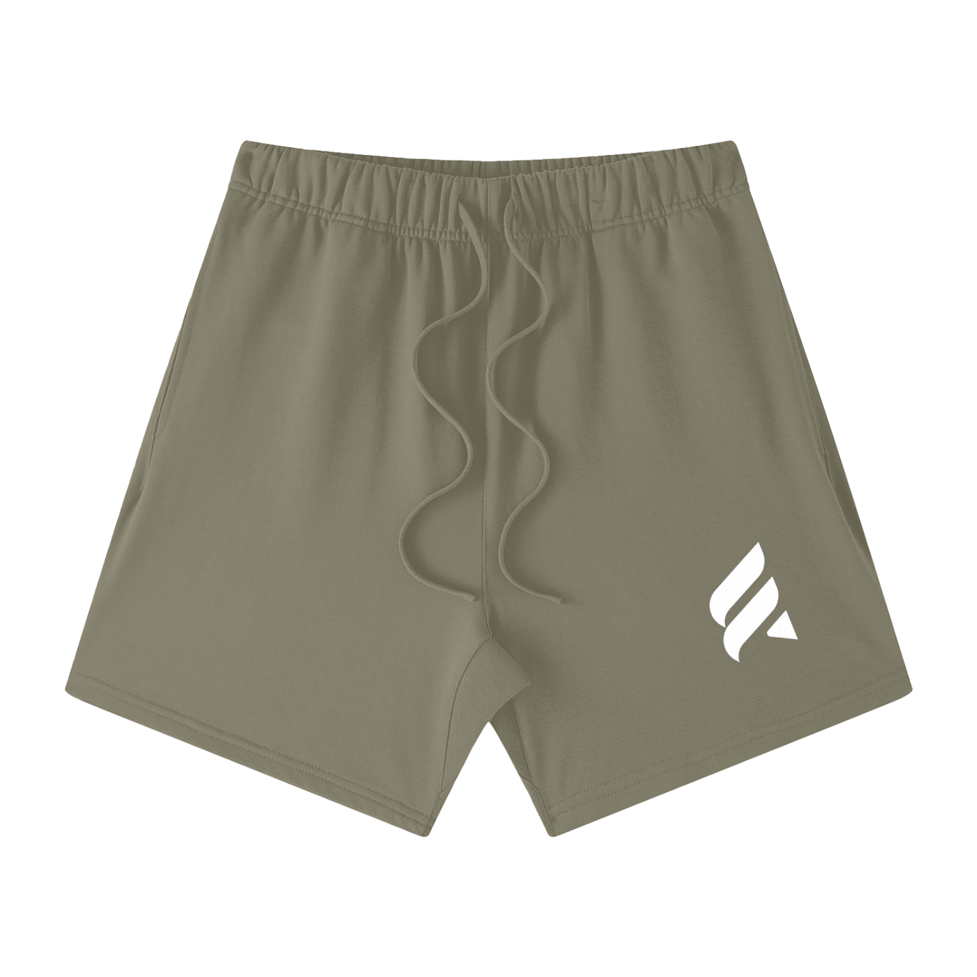 Essence Logo Unisex Earth Tone Loose Fit Cotton Shorts