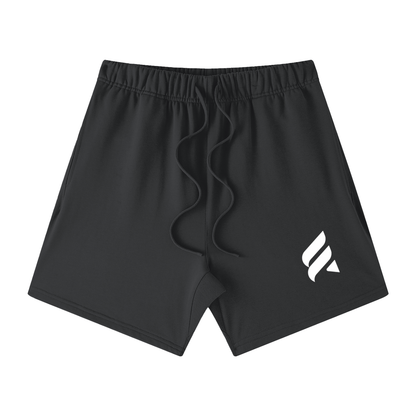 Essence Logo Unisex Earth Tone Loose Fit Cotton Shorts