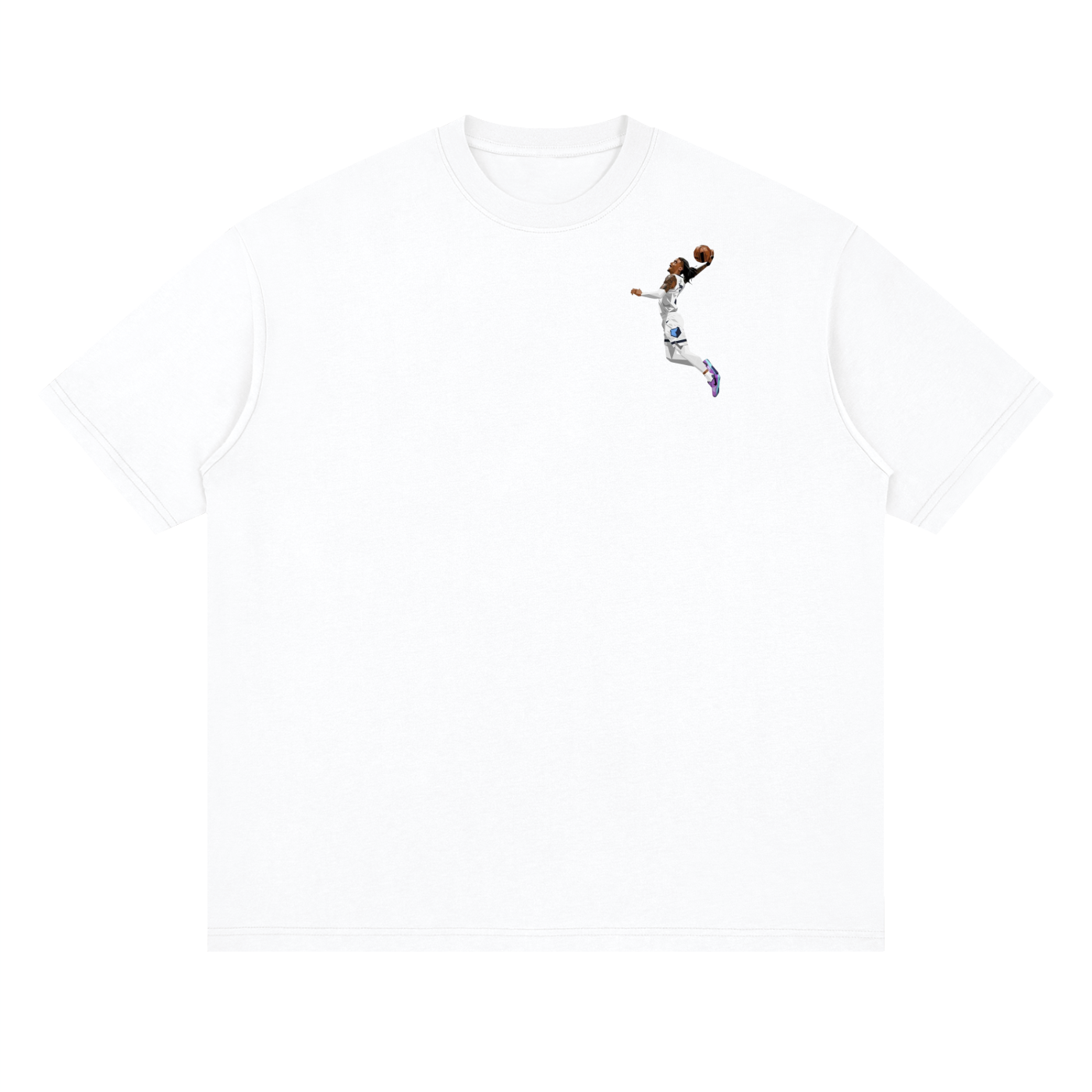 Ja Morant Streetwear Loose Drop Shoulder T-Shirt