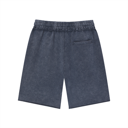 I was Blind Unisex Mineral Wash Raw Edge Shorts