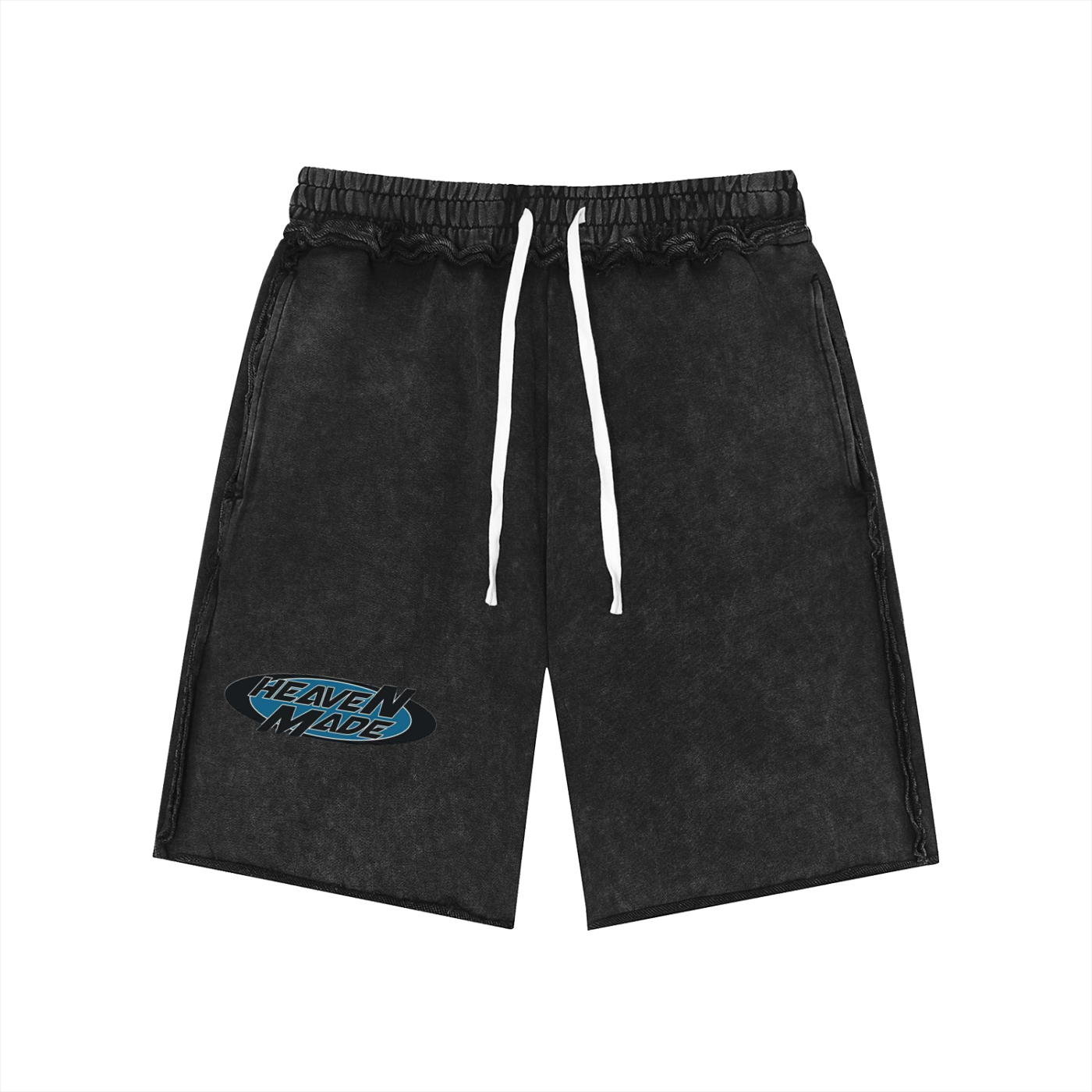 Heaven Made Unisex Mineral Wash Raw Edge Shorts