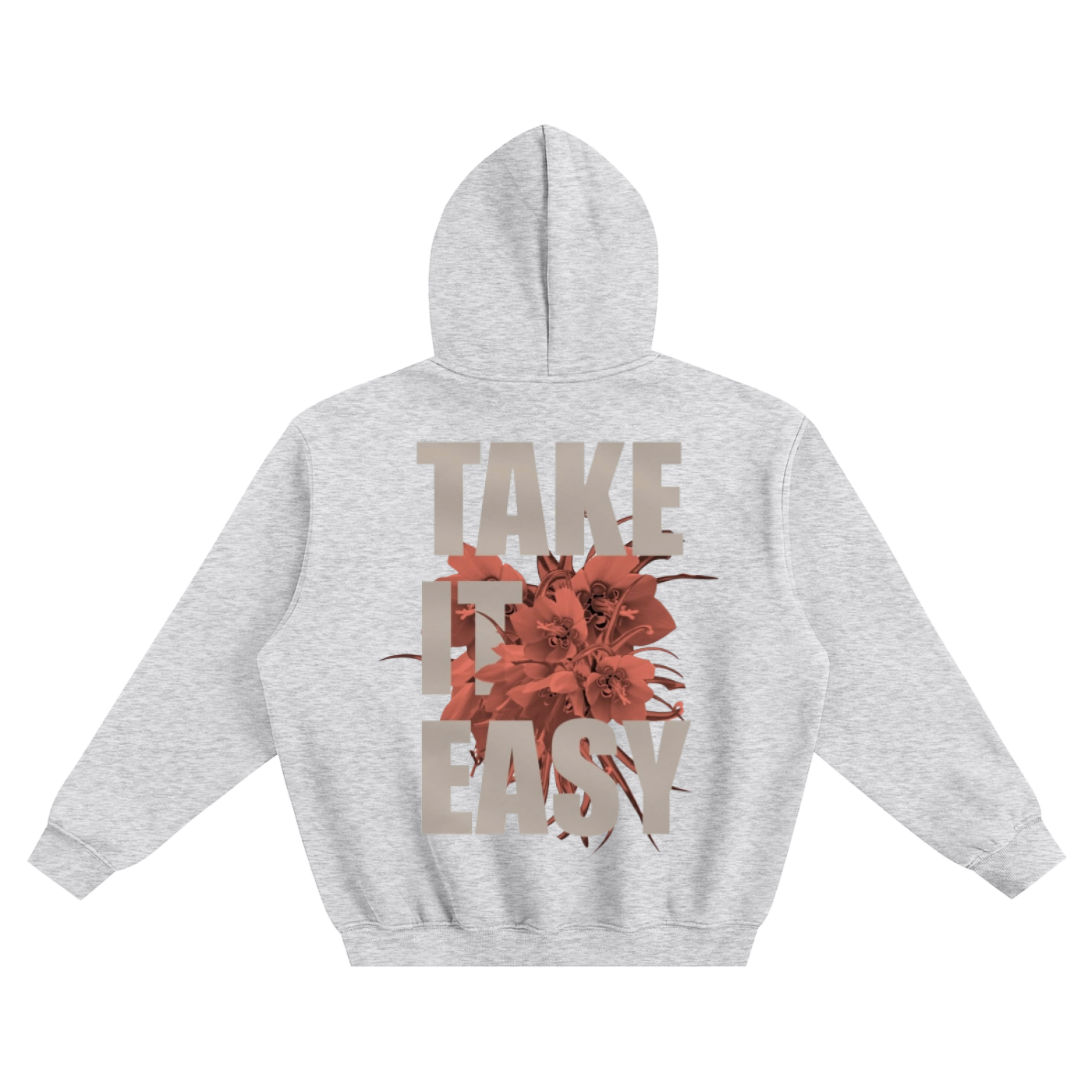 Take it Easy Fleeced Boxy Hoodie