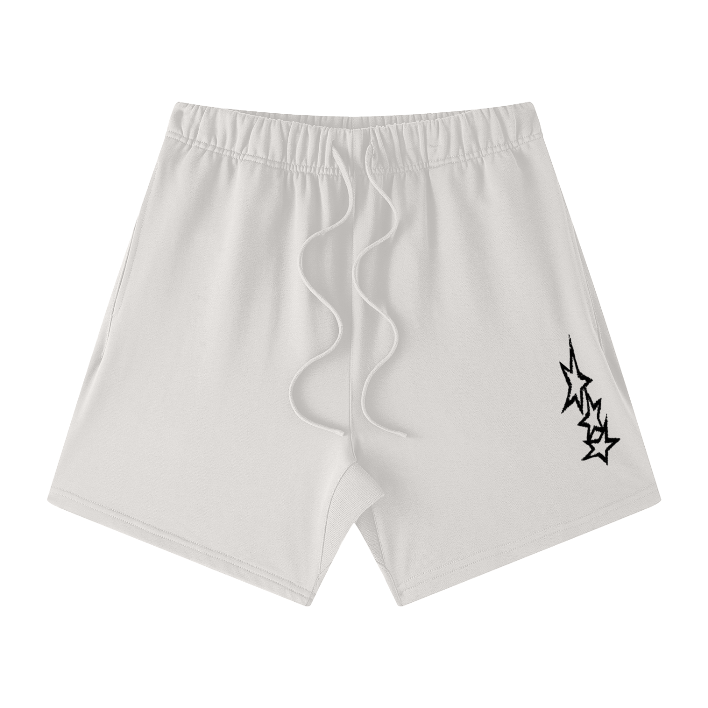 Triple star Unisex Earth Tone Loose Fit Cotton Shorts