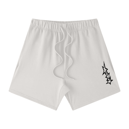 Triple star Unisex Earth Tone Loose Fit Cotton Shorts