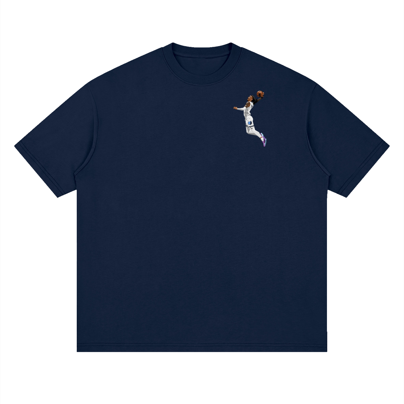 Ja Morant Streetwear Loose Drop Shoulder T-Shirt