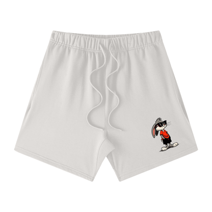 Unisex Earth Tone Loose Fit Cotton Shorts