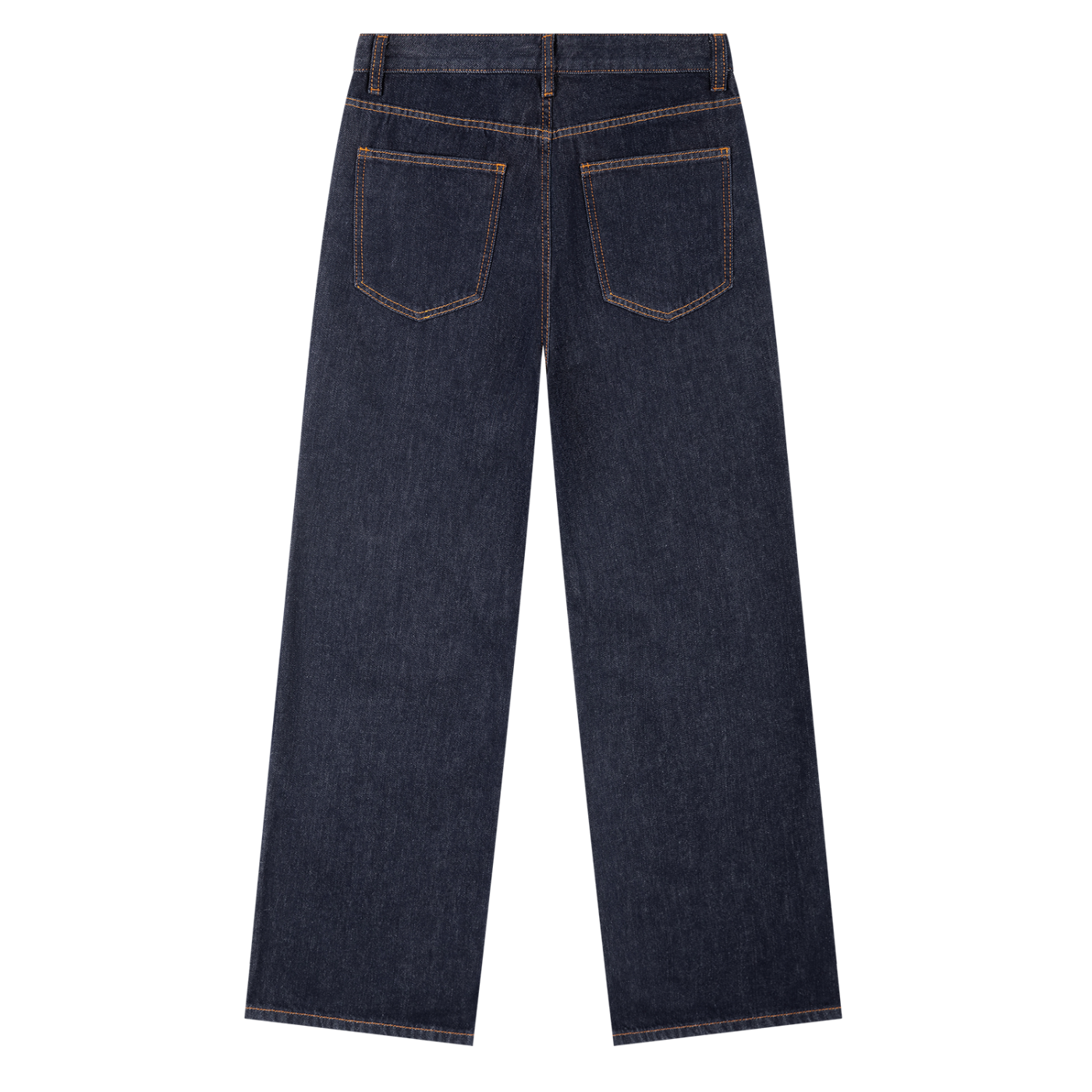 Black and Red Star Heavyweight Straight Leg Denim Jeans
